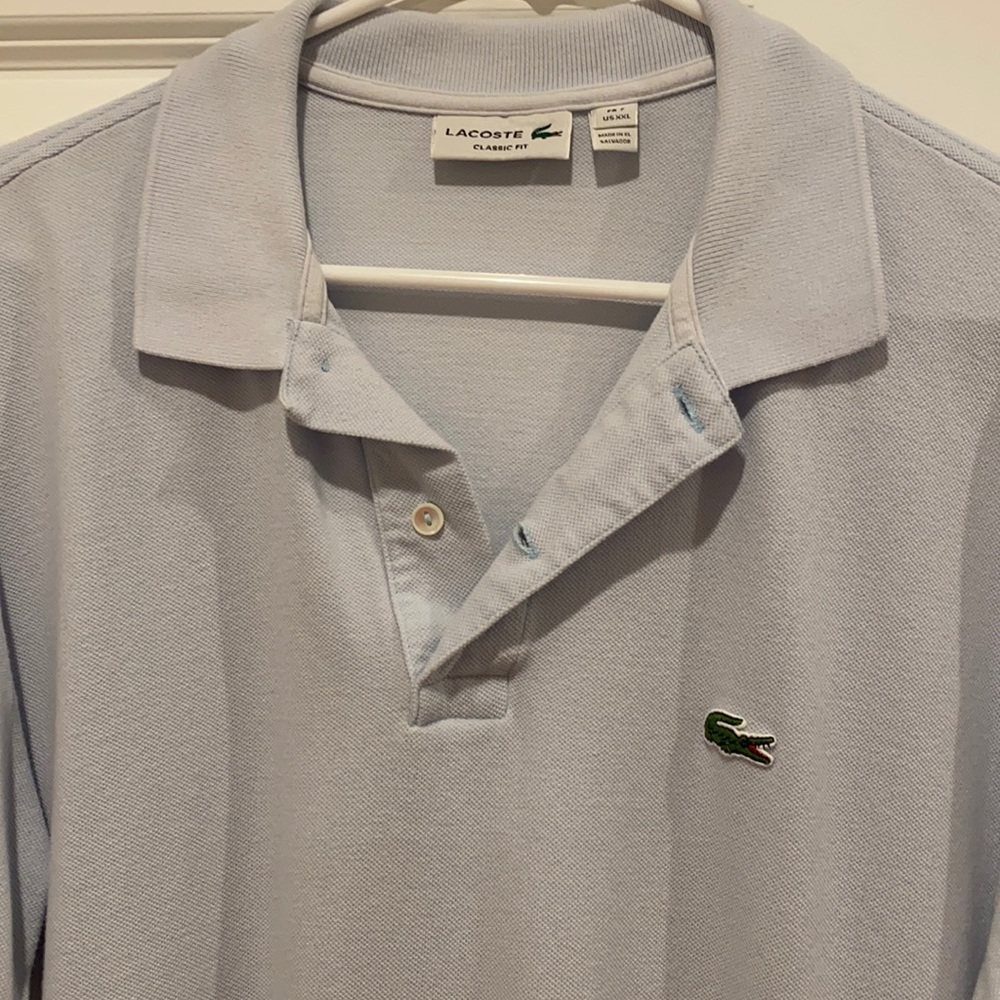 Men's Lacoste logo polo blue XXL fr7